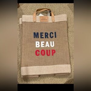 NWT Apolis & Clare V. Jute Fiber Bag/Market Place Shopper